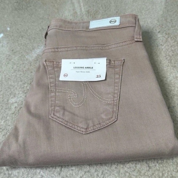 AG ADRIANO GOLDSCHMIED BLUSH COLOR SKINNY JEANS SZ 25 NWT - Picture 1 of 8